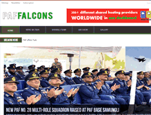 Tablet Screenshot of paffalcons.com